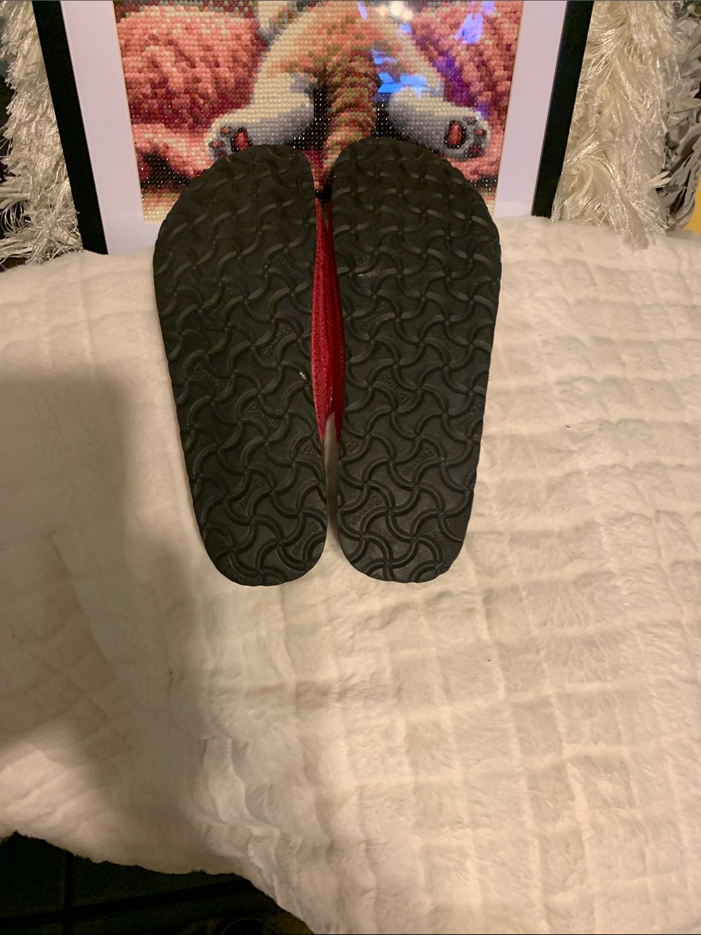 Bright Pink Women's Slide Sandals with Buckle Details - Picture 3 of 3